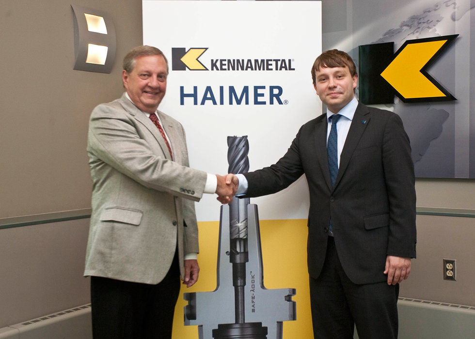 Kennametal und Haimer unterzeichnen Lizenzvereinbarung für die zukunftsweisende Spindelschnittstelle KM4X™ von Kennametal